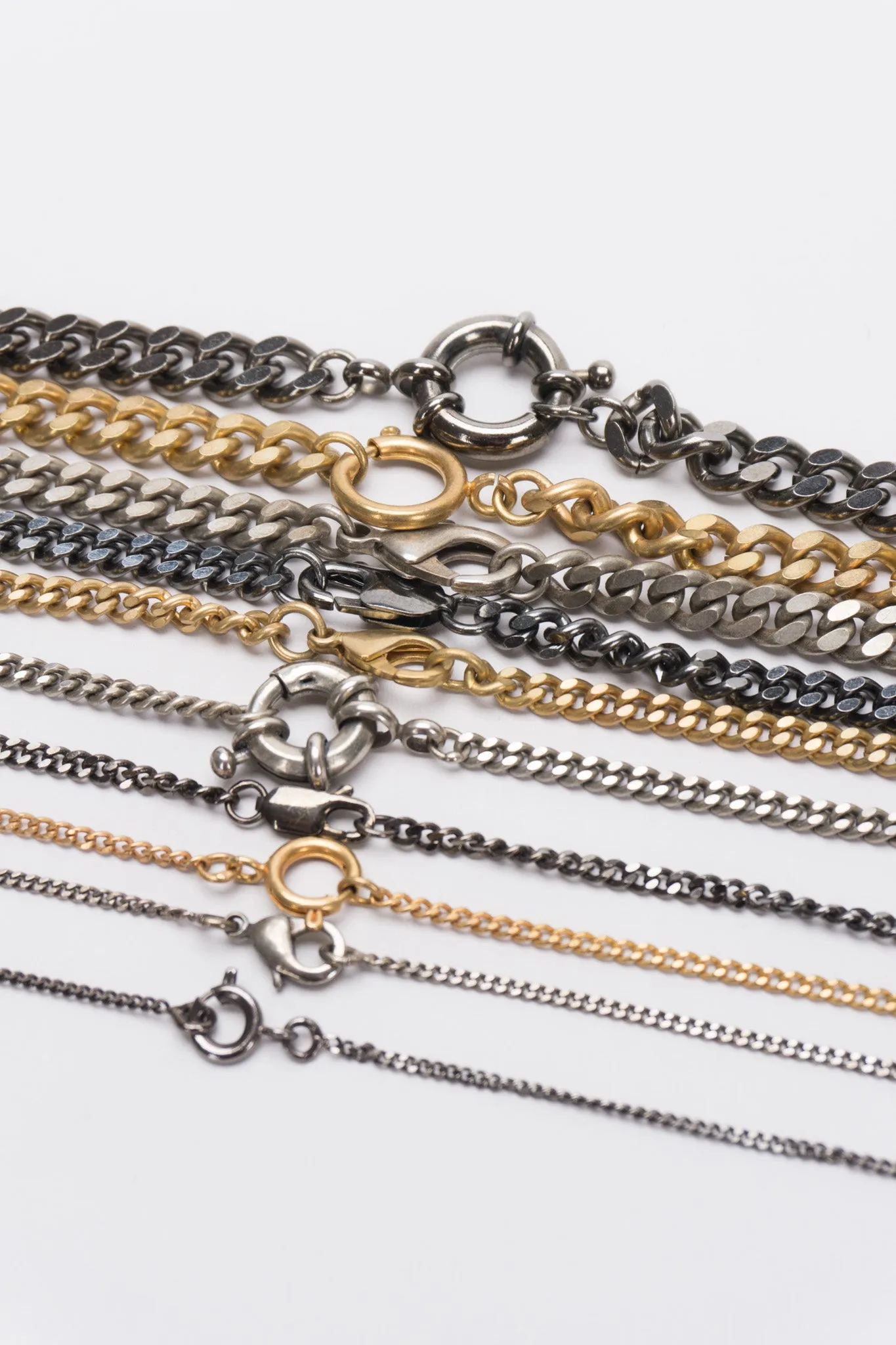 Ring Clasp Multi Chain Cuff Bracelet