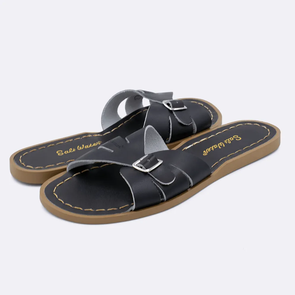 Salt Water Classic Slide Black