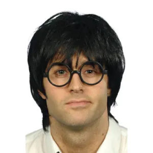 Schoolboy Set-Black Wig & Glasses