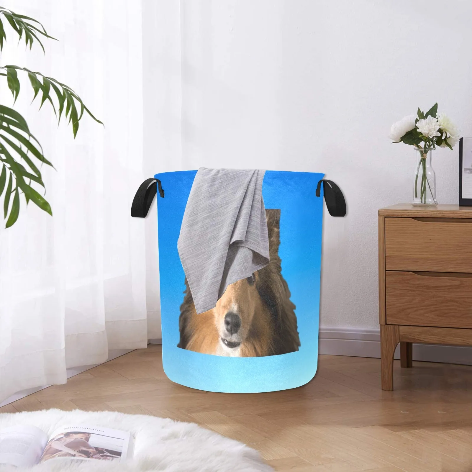Sheltie Laundry Basket