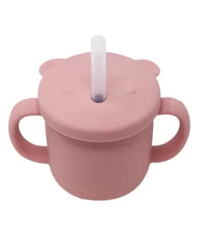 Silicone Bear Cup Dusty Rose
