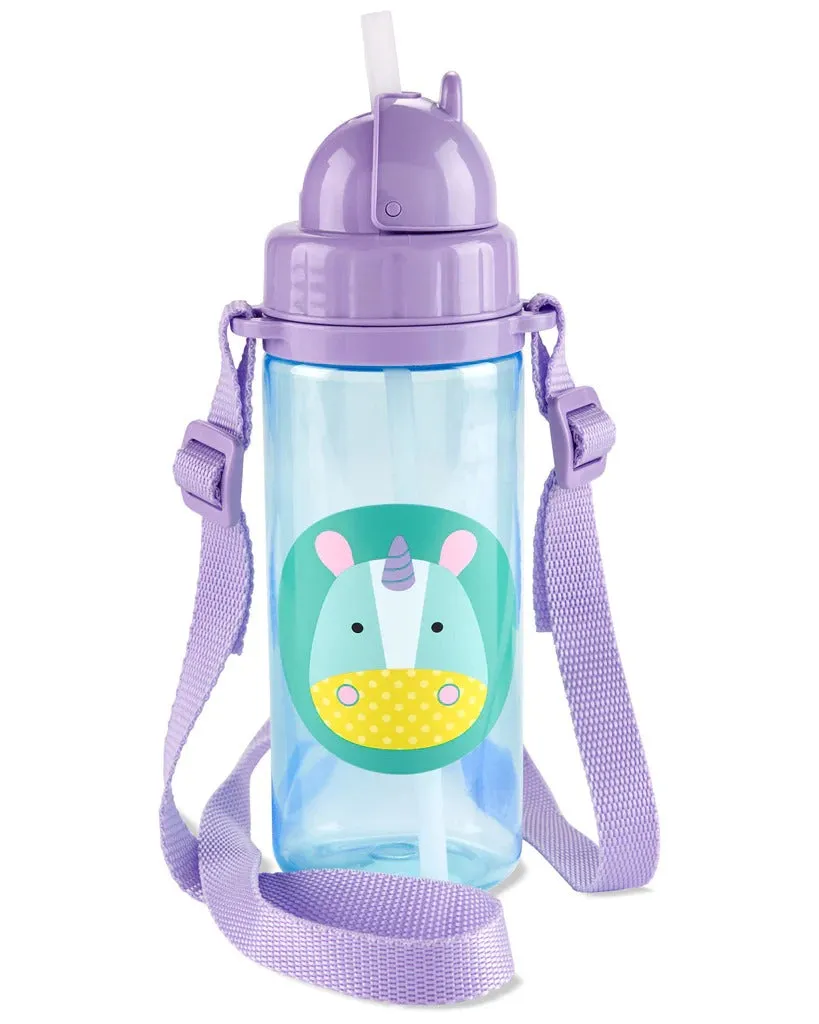 Skip Hop Zoo PP Straw Bottle (Long Strap) - Unicorn
