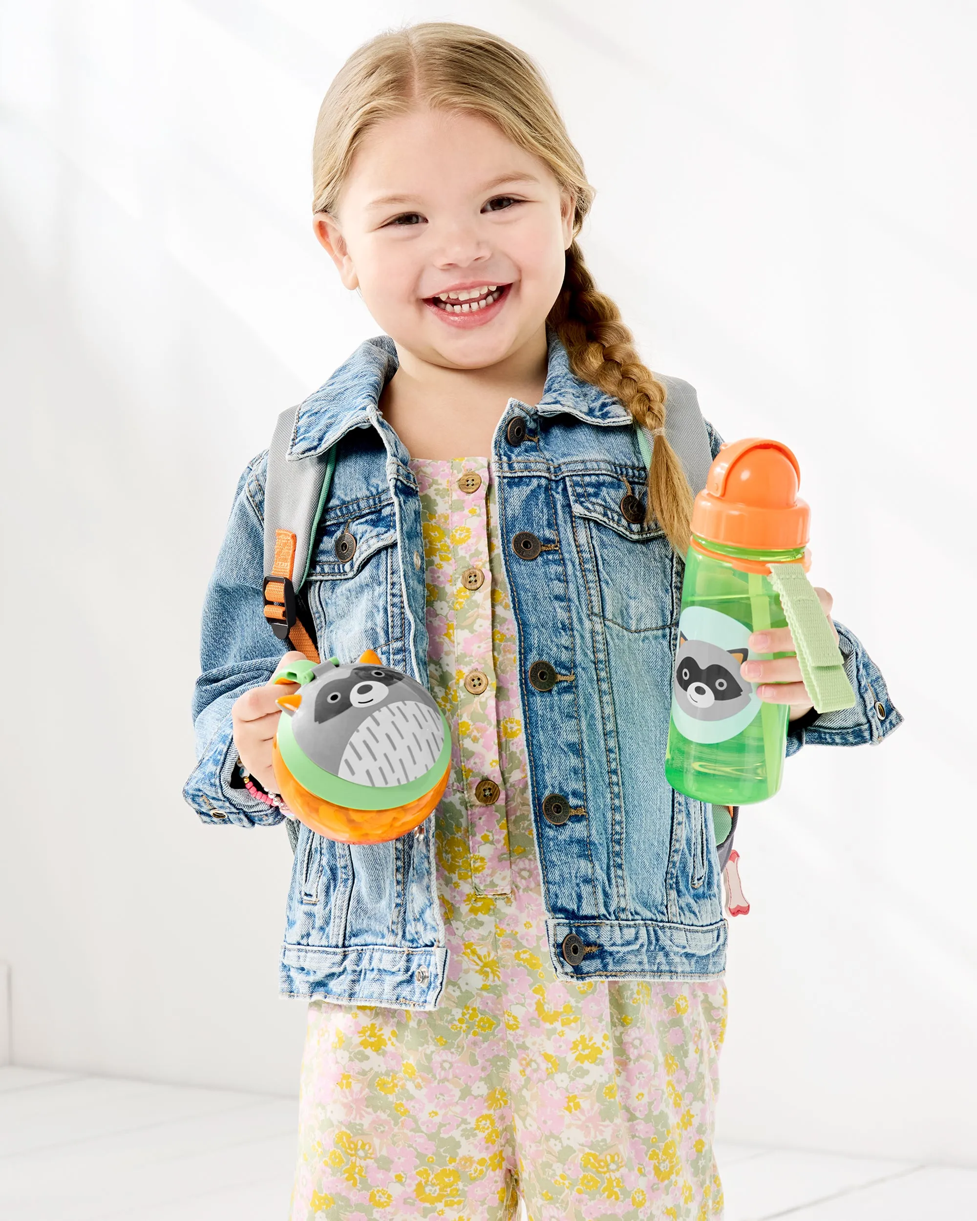 Skip Hop Zoo PP Straw Bottle  - Raccoon