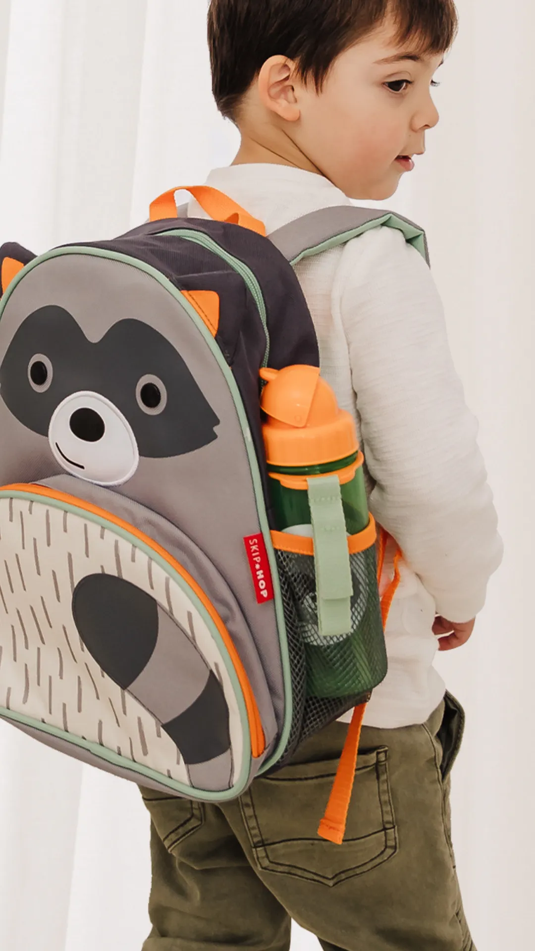 Skip Hop Zoo PP Straw Bottle  - Raccoon