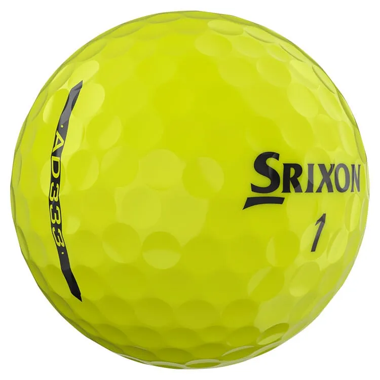 Srixon AD333 Yellow Golf Balls 12Pk