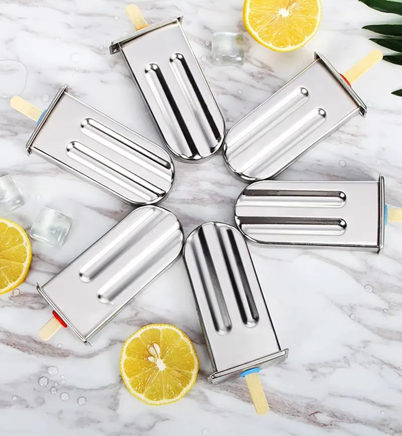 Stainless Steel Popsicle Mold Set with Holder