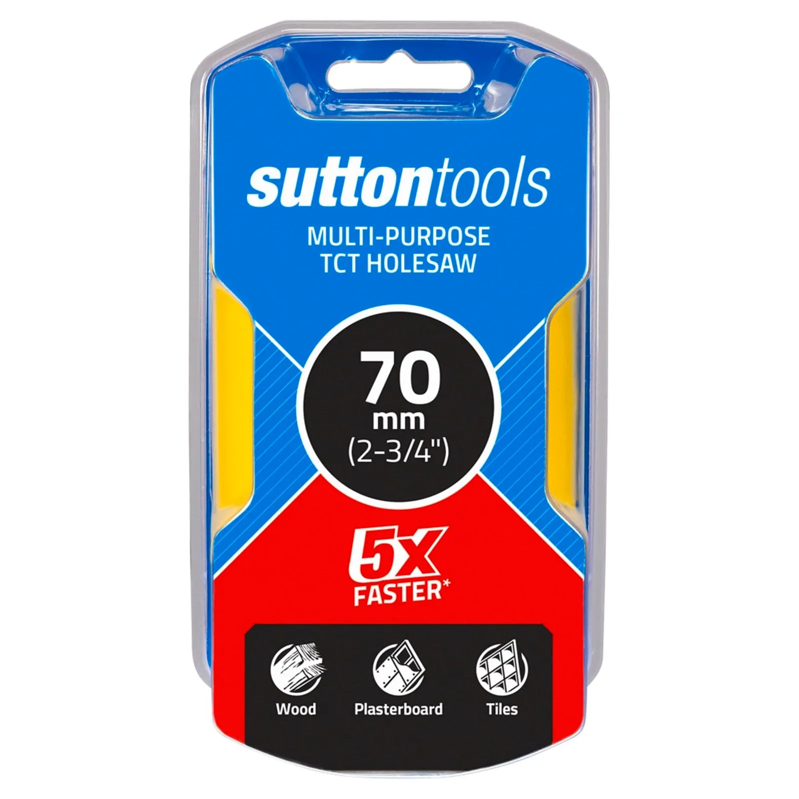 Sutton Tools 70mm TCT Multi-Purpose Seamless Holesaw