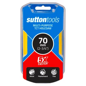 Sutton Tools 70mm TCT Multi-Purpose Seamless Holesaw