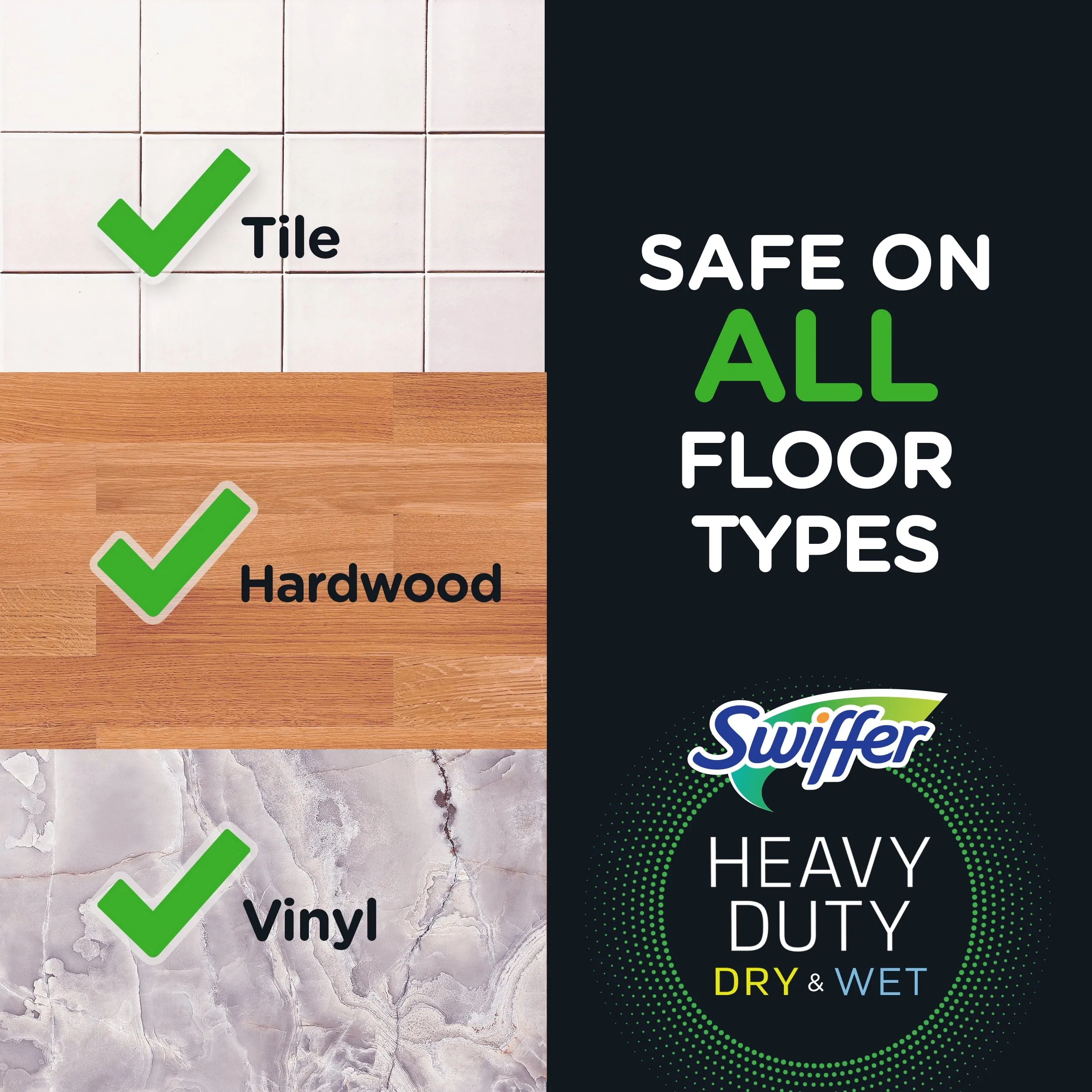 Sweeper Cleaner Dry and Wet Mop Starter Kit for Cleaning Hardwood Floors