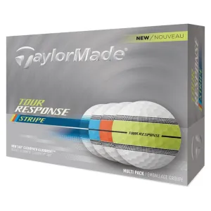 TaylorMade Tour Response Stripe Multi Colour Golf Balls 12Pk