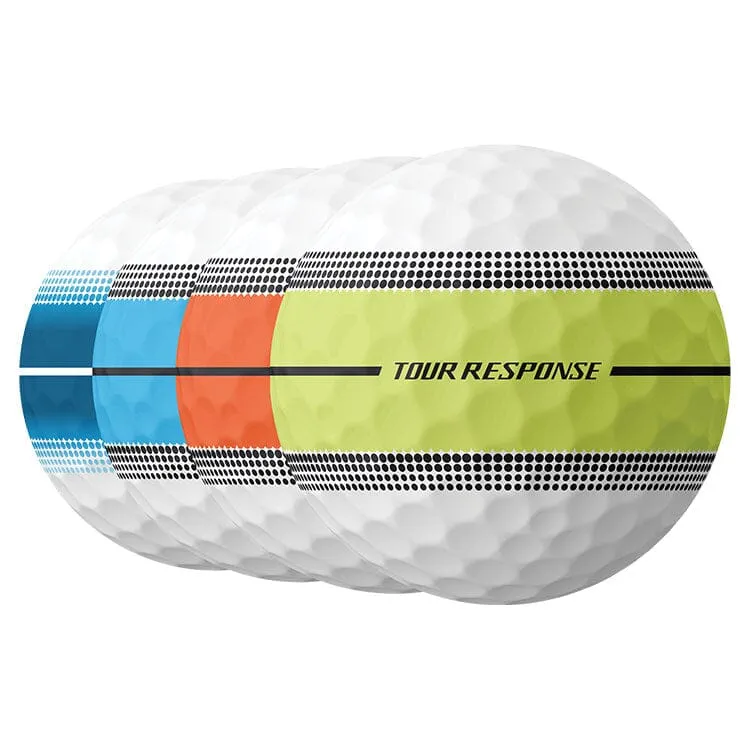 TaylorMade Tour Response Stripe Multi Colour Golf Balls 12Pk
