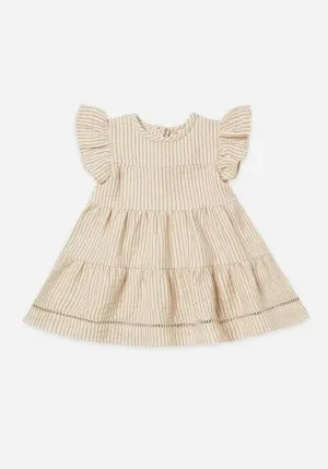 The Belle Dress by Quincy Mae - Ocre Stripe - KIDS
