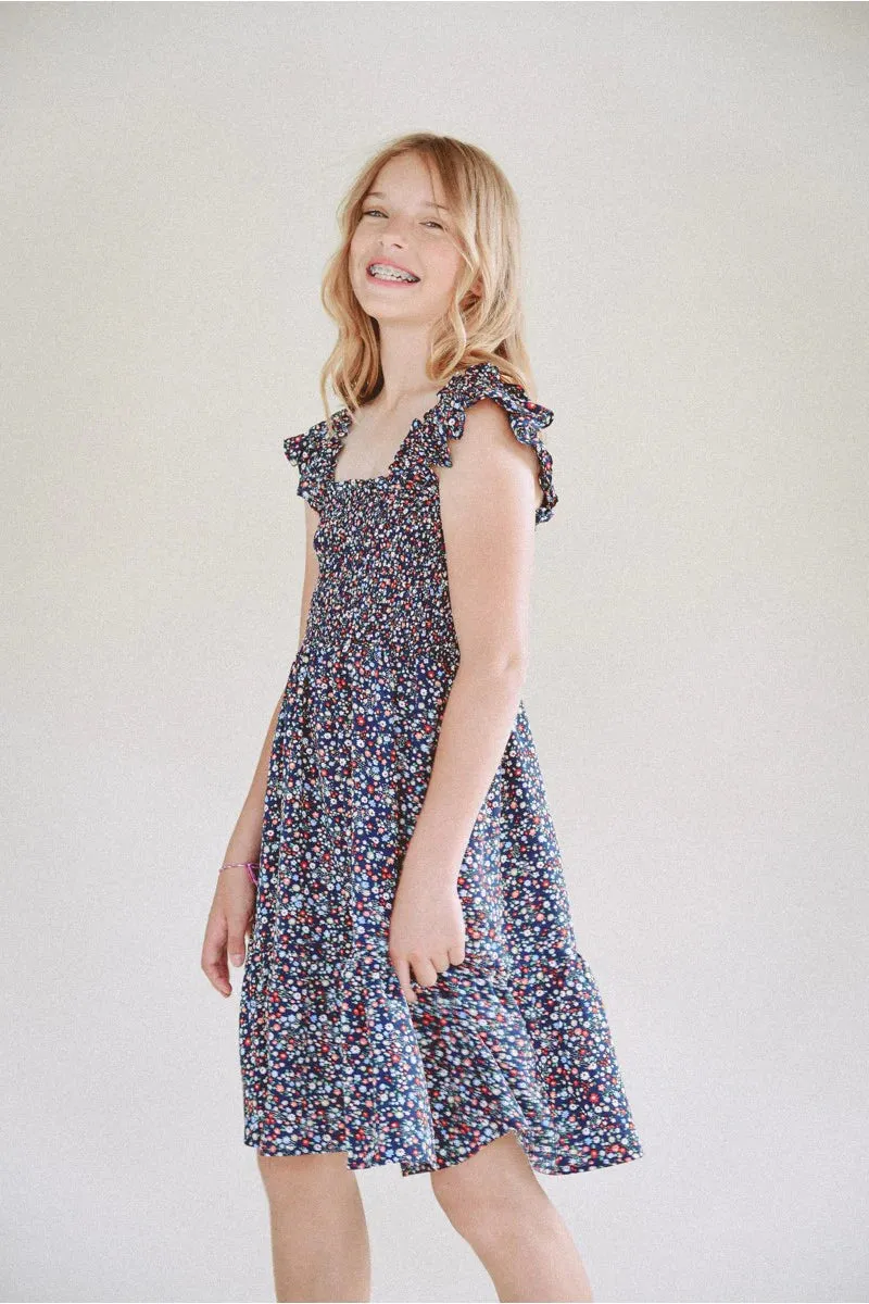 The Laura Smocked Floral Dress - KIDS