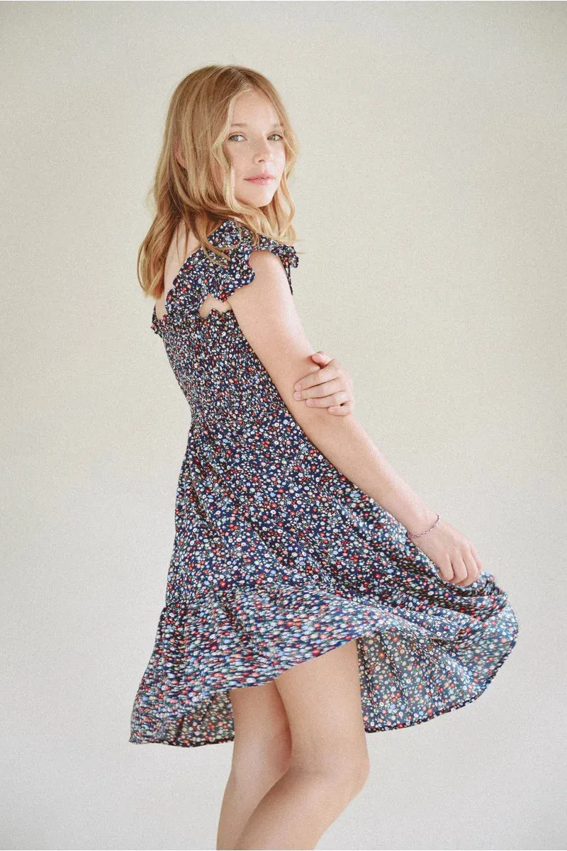 The Laura Smocked Floral Dress - KIDS