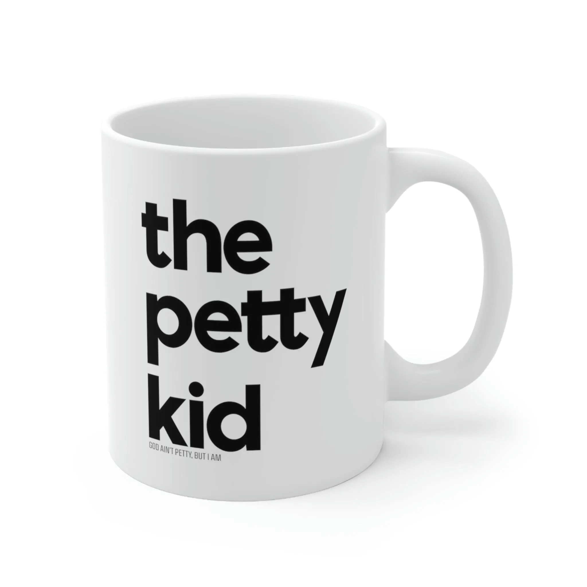 The Petty Kid Mug 11oz (White/Black)