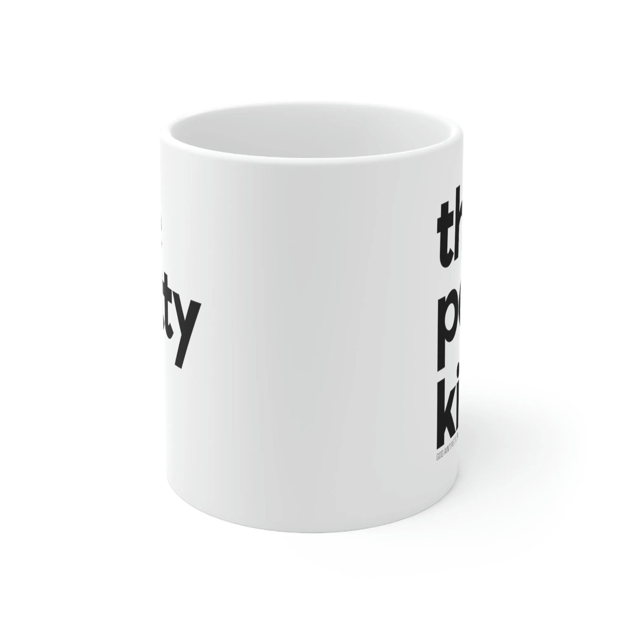 The Petty Kid Mug 11oz (White/Black)