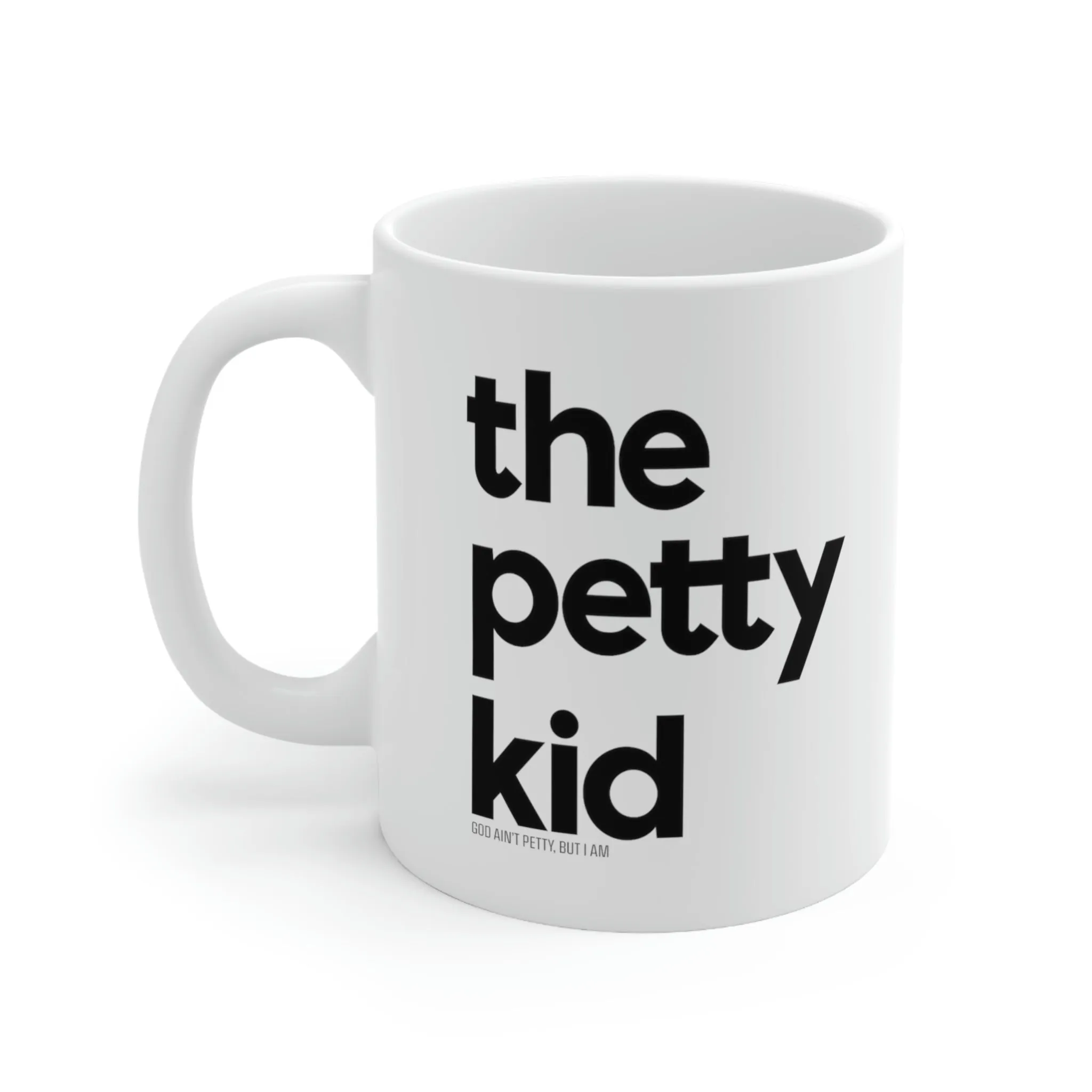 The Petty Kid Mug 11oz (White/Black)