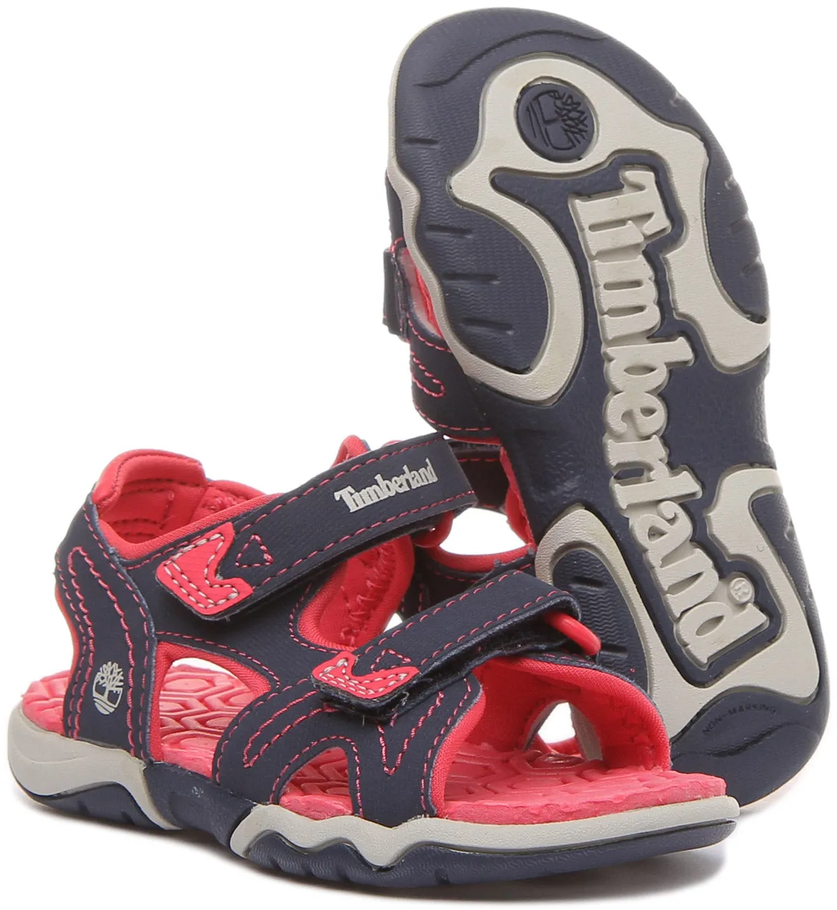 Timberland A1Jzl Perkin Row In Navy Pink For Infants