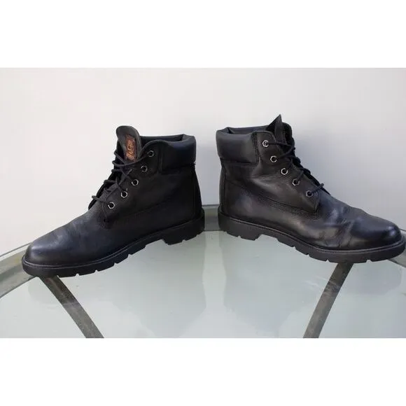 Timberland Junior 6-Inch Premium Waterproof Boot Black Leather 10910 Big Boy 7