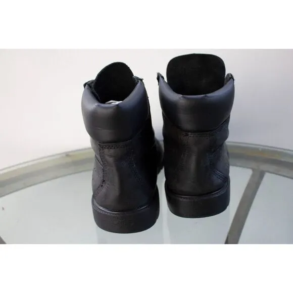 Timberland Junior 6-Inch Premium Waterproof Boot Black Leather 10910 Big Boy 7