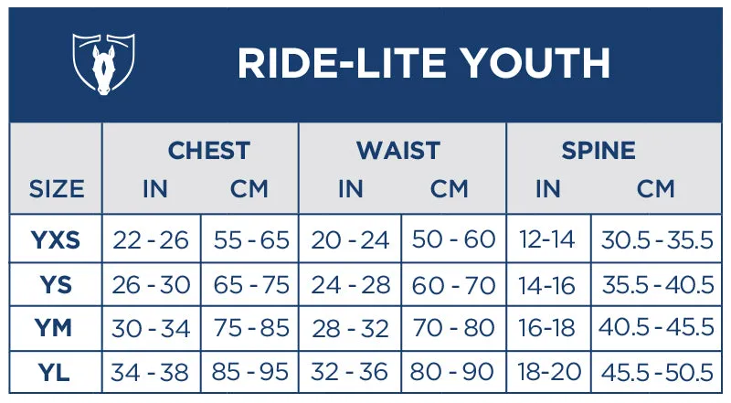 Tipperary Ride-Lite Youth Protective Vest