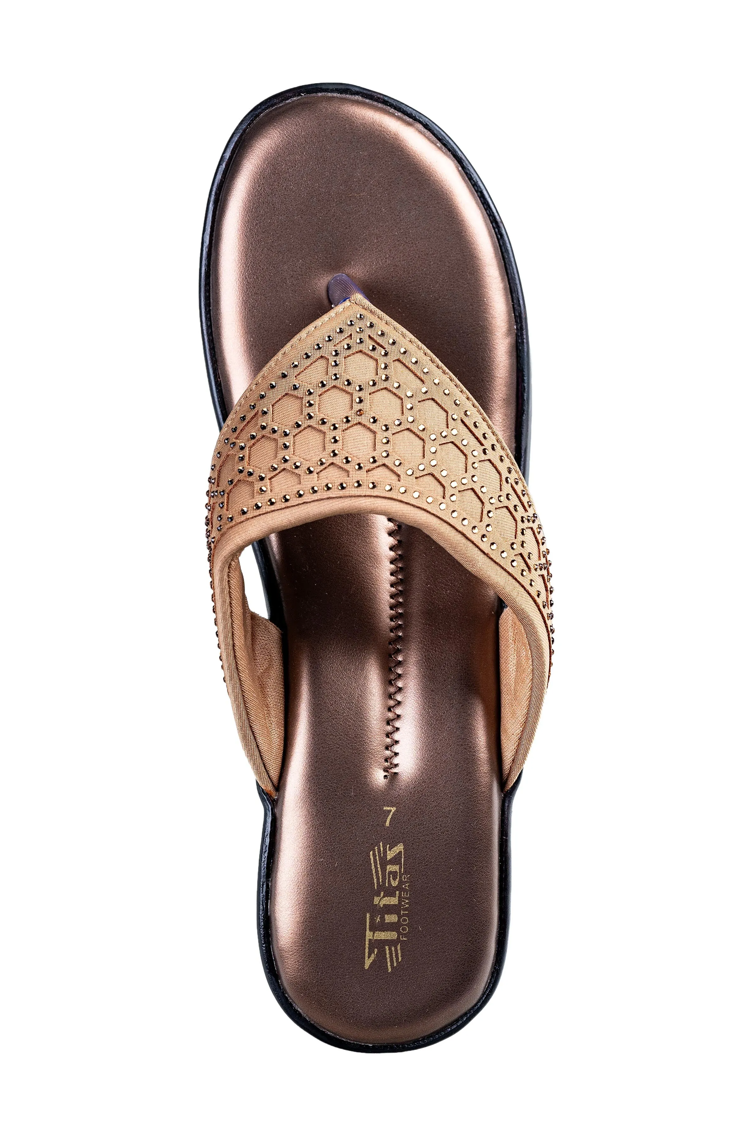 Titas Ladies Copper Chappal