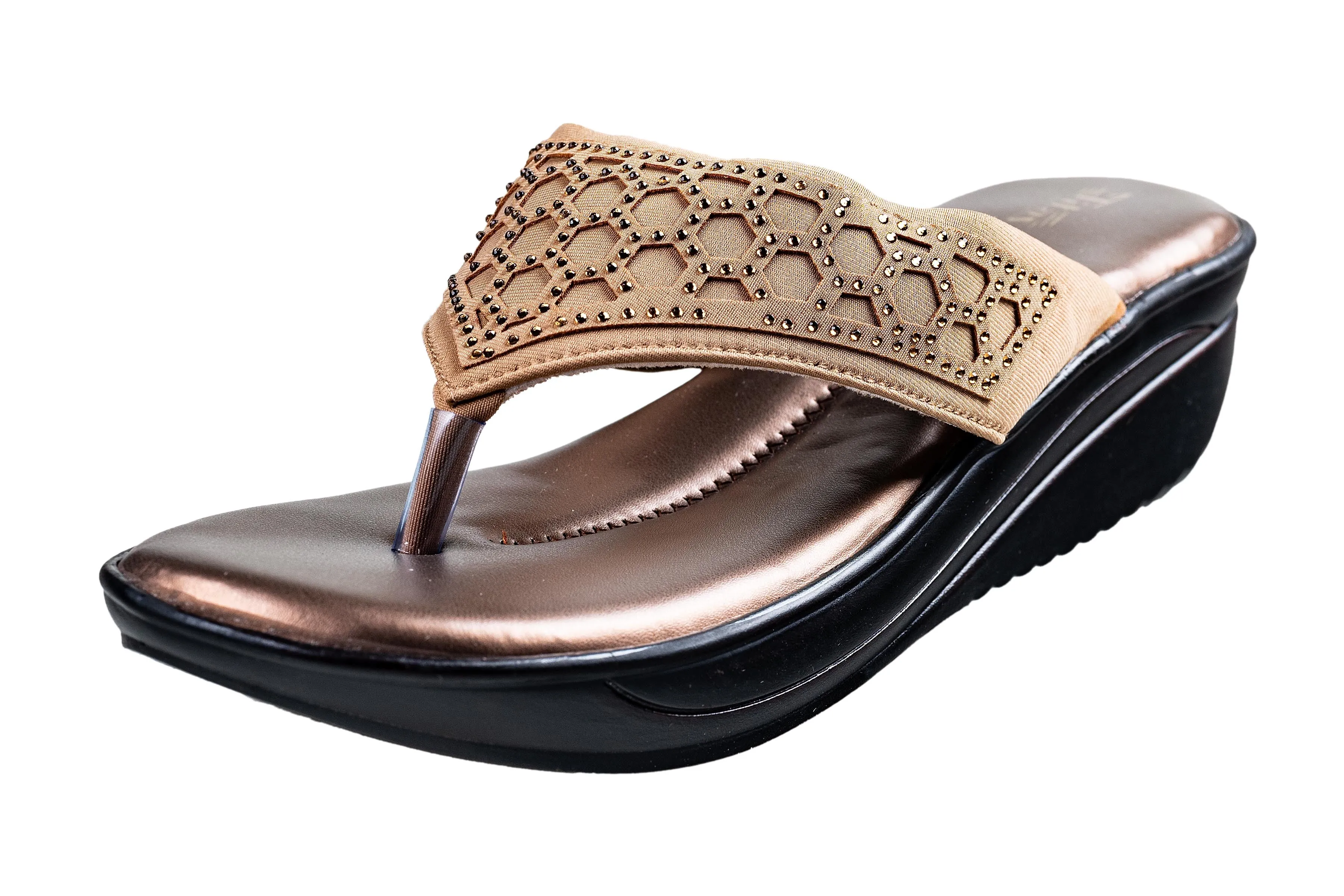 Titas Ladies Copper Chappal
