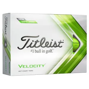 Titleist Velocity Green Golf Balls 12Pk