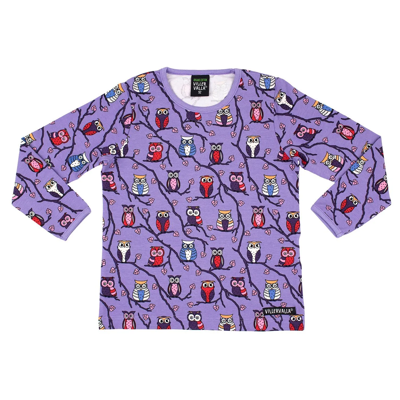 Tree Owl Long Sleeve Shirt in Lilac
