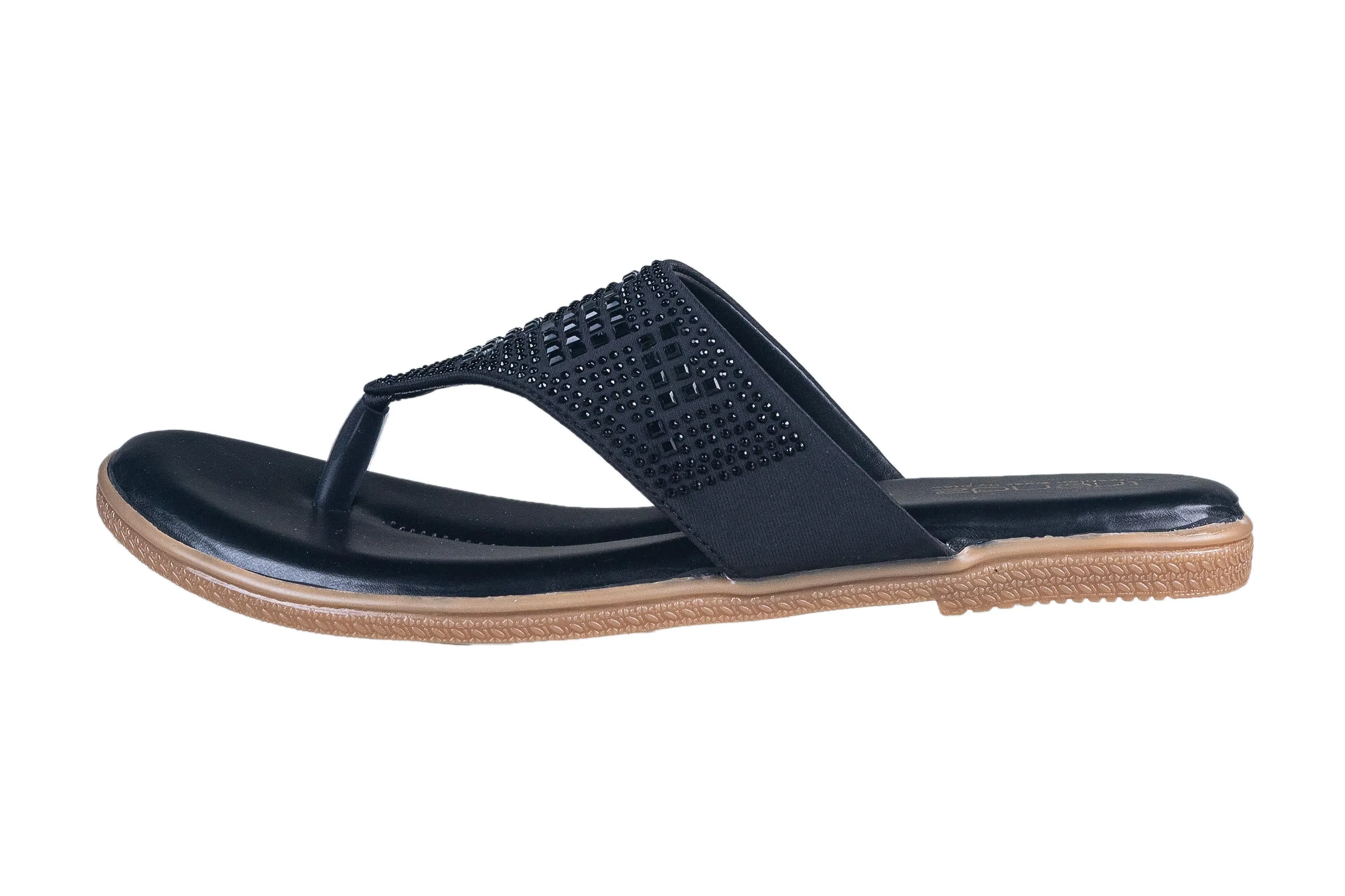 Trendz Ladies Black Chappal