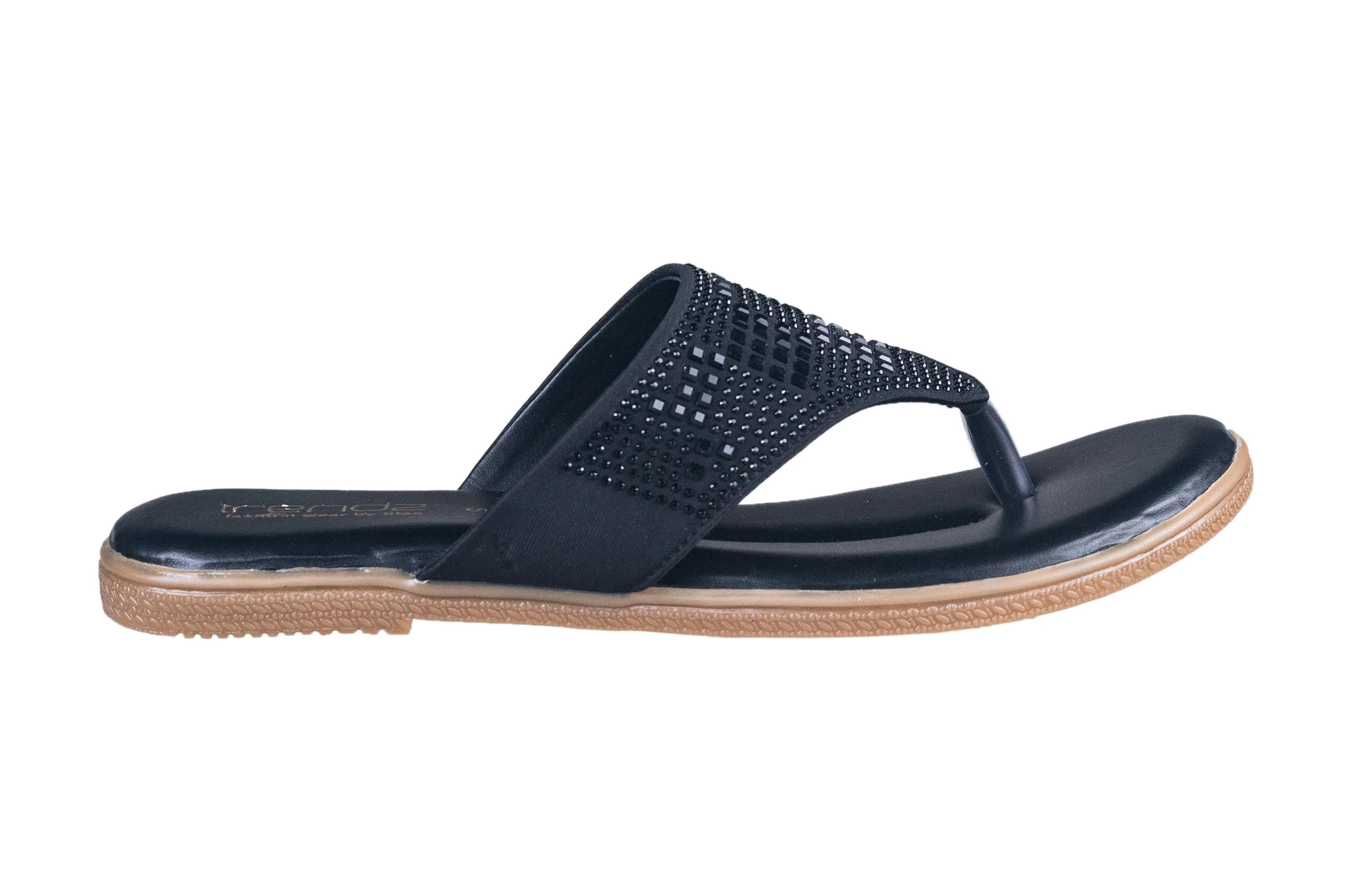 Trendz Ladies Black Chappal