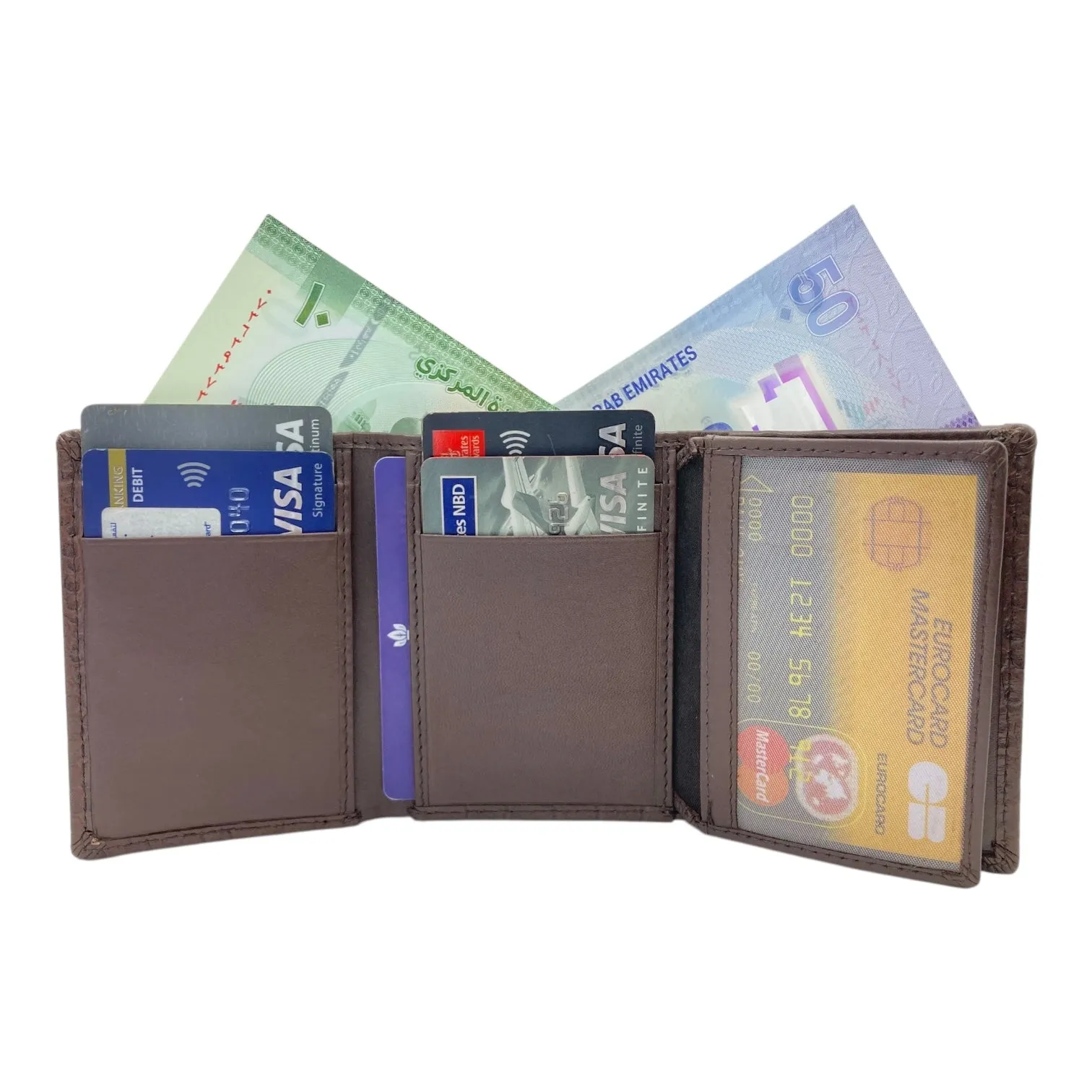 Trifold Wallet RFID Slim Wallets 10 Card = RFID - 1539L
