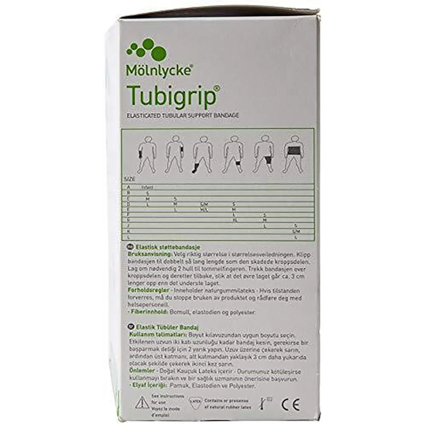 Tubigrip Multi-Purpose Elasticated Tubular Support Bandage | Beige | Size: G | 10m Roll | Single
