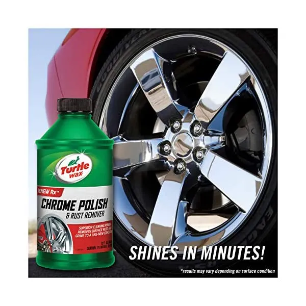 TURTLE WAX CHROME POLISH & RUST REMOVER (12 oz)