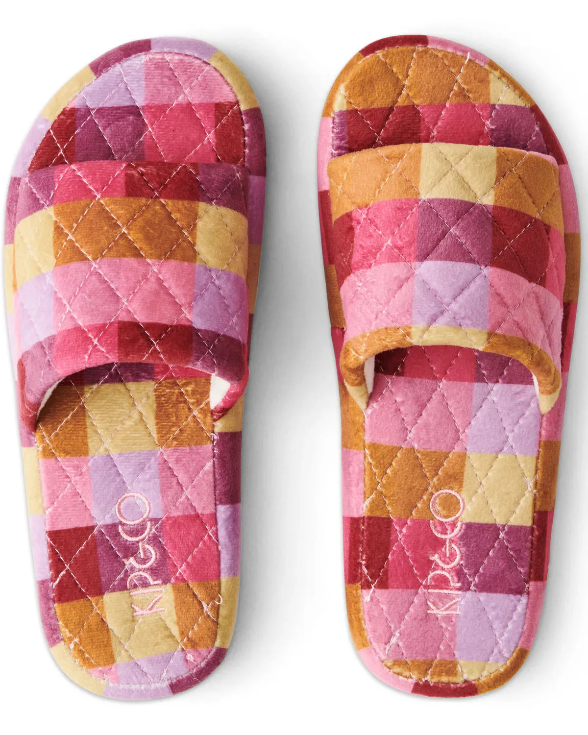 TUTTI FRUTTI QUILTED VELVET ADULT SLIPPERS