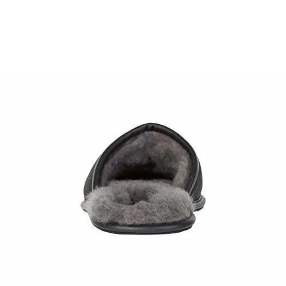 UGG® MEN'S SCUFF LEATHER BLACK 8 M
