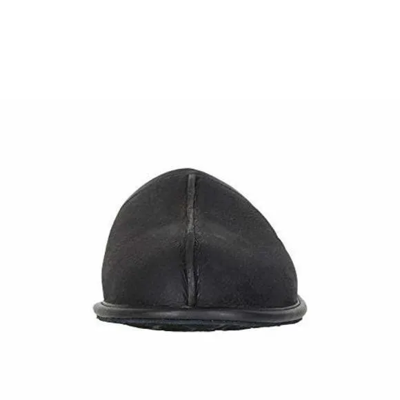 UGG® MEN'S SCUFF LEATHER BLACK 8 M