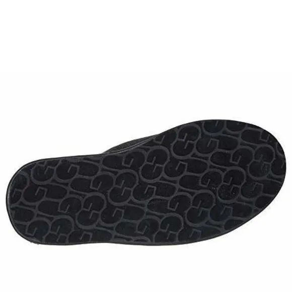 UGG® MEN'S SCUFF LEATHER BLACK 8 M