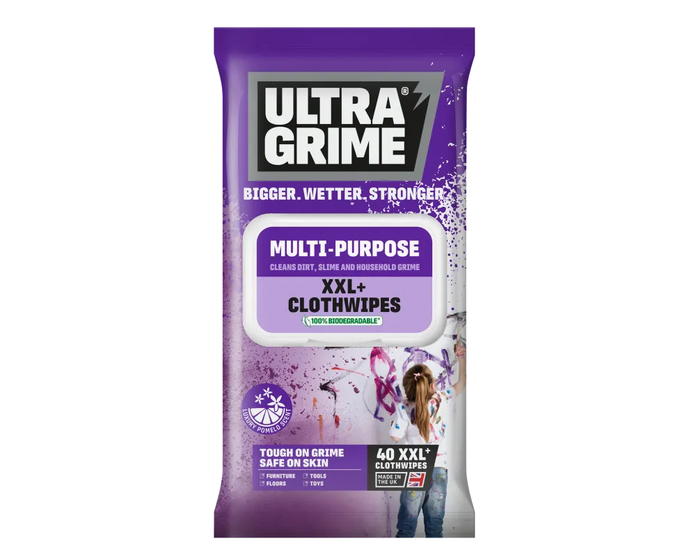 Ultragrime Multi-Purpose Pomelo Clothwipes 40PK - TOK