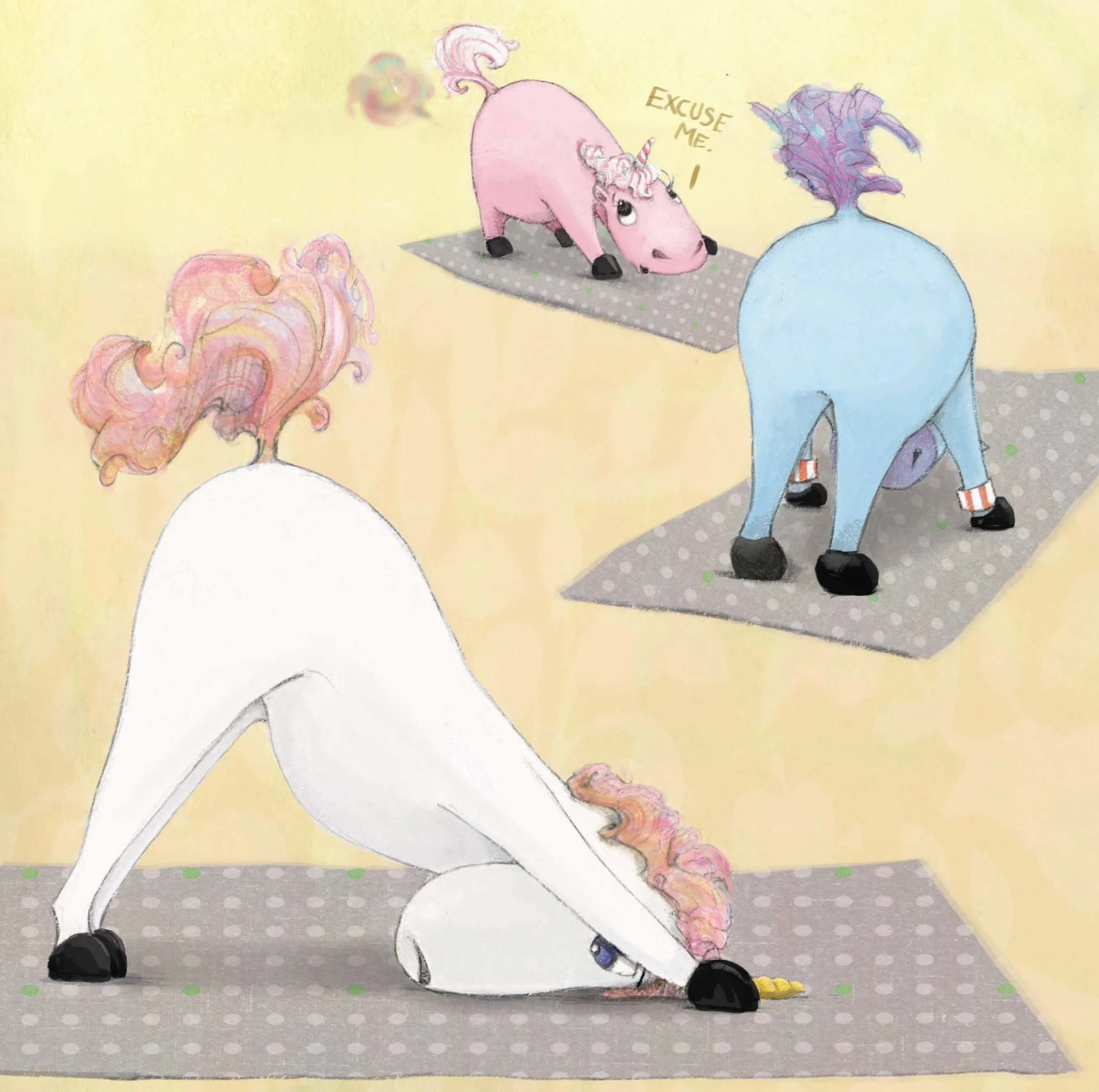 Unicorn Yoga Hardcover Picture Book