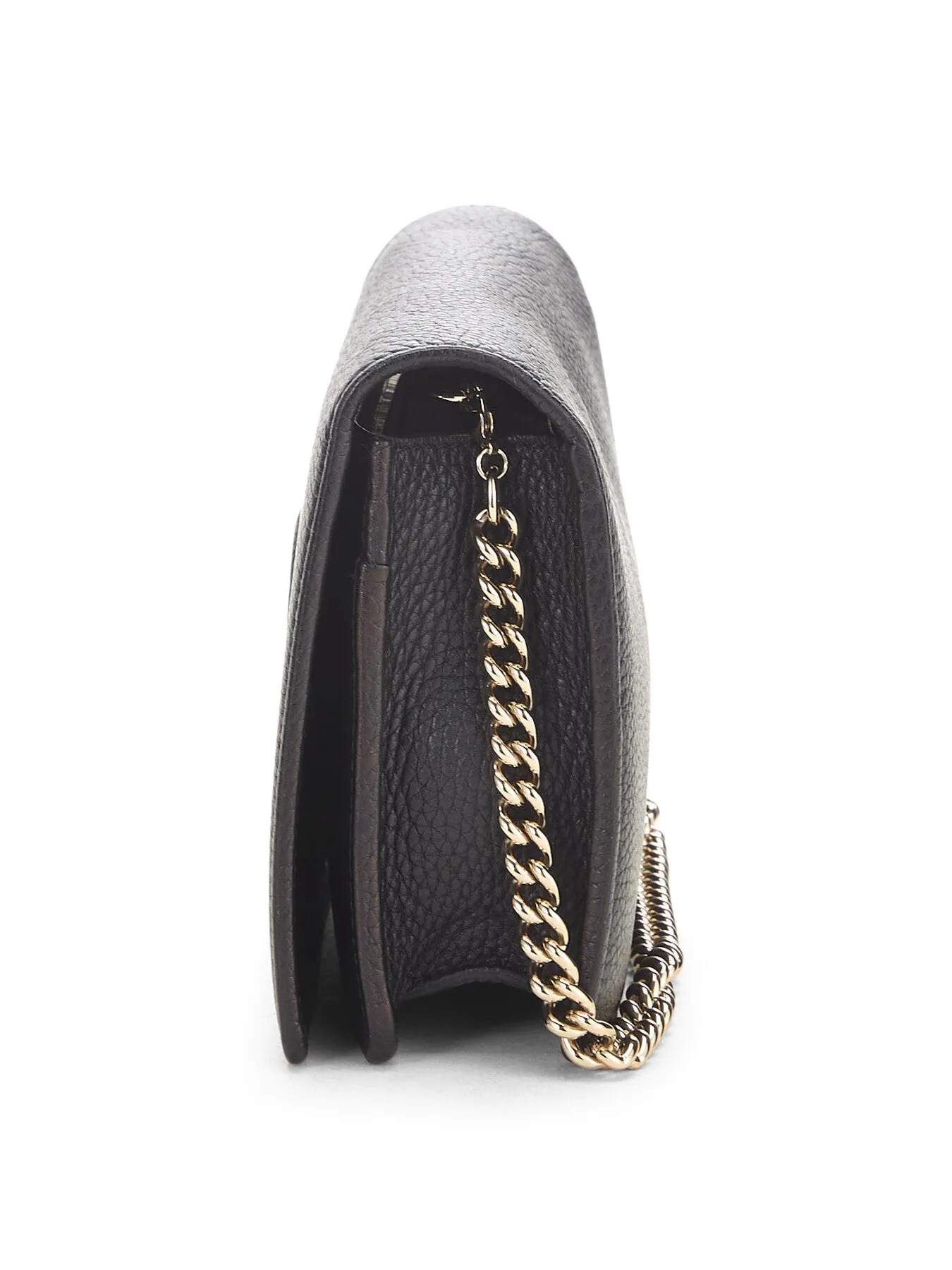 Vintage Gucci Leather Soho Wallet On Chain