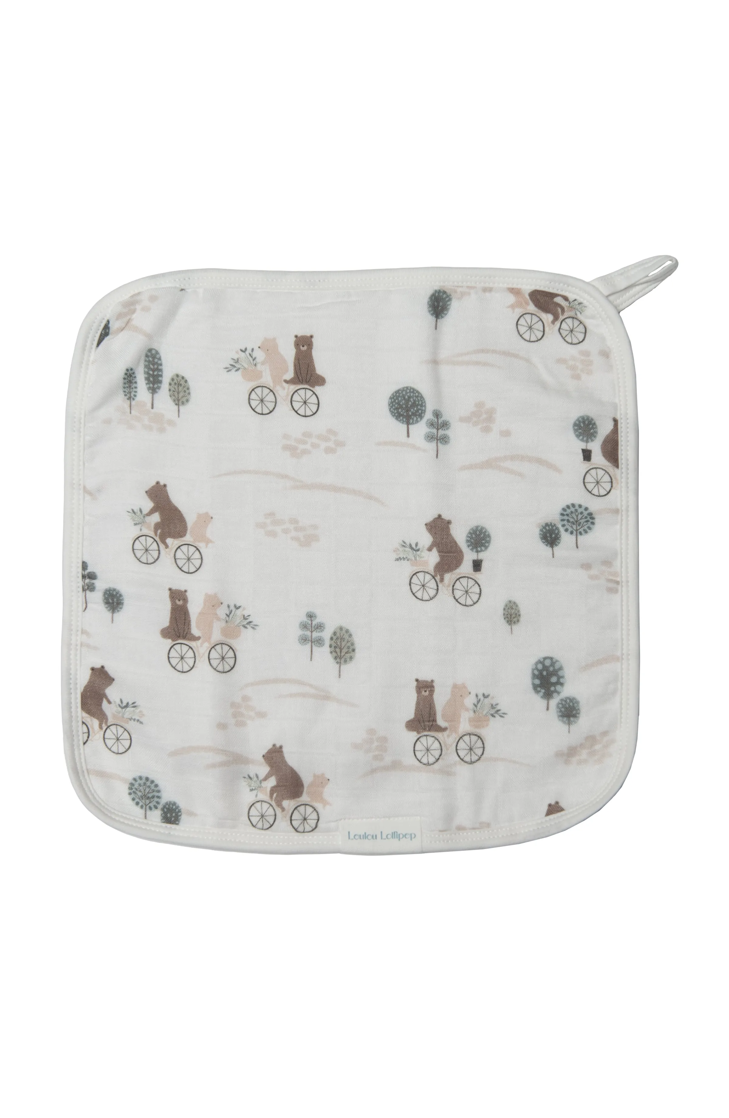 Washcloth Set - 3 Pack - Bears on Bikes