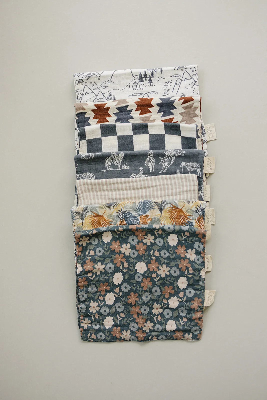 Western Aztec Muslin Burp Cloth
