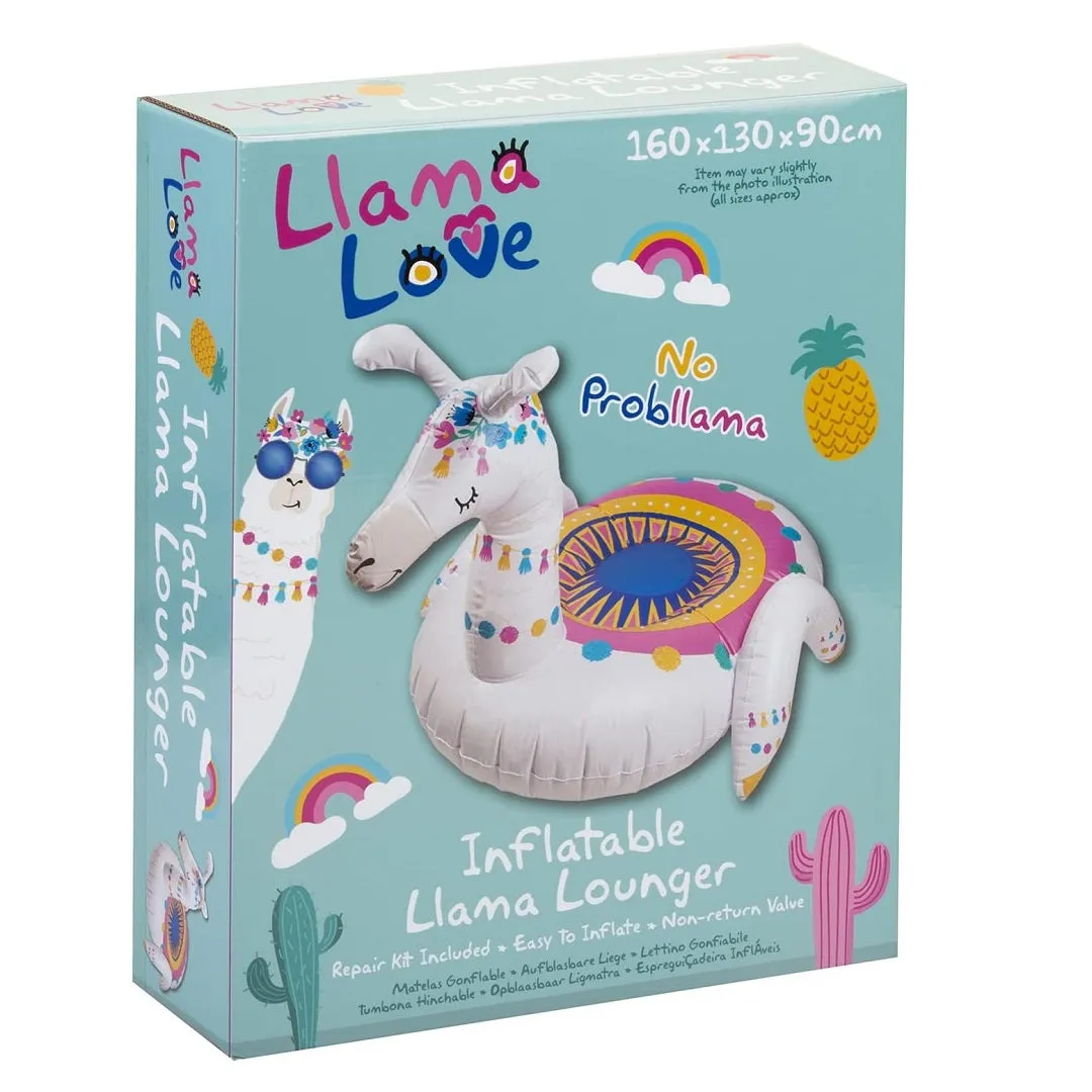 Wild N' Wet Giant Inflatable Llama Pool Lounger