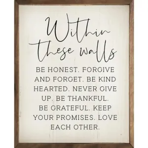 Within These Walls Sign
