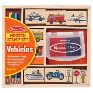 Wooden Stamp Set - Vehicles